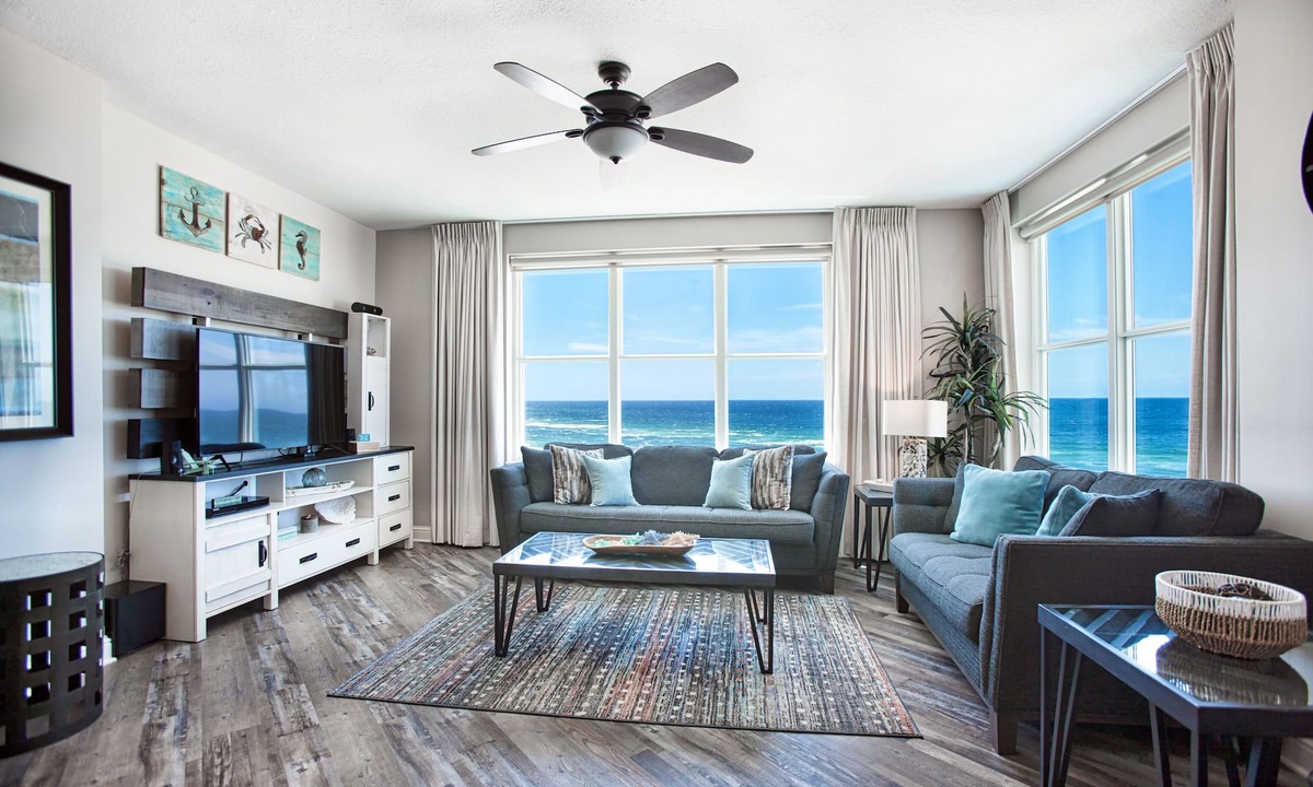 Panama City Beach Condo | 4 Complimentary Beach Chairs! Aqua 601 Oceanfront-3 Balconies! Sleeps 8+Clean
