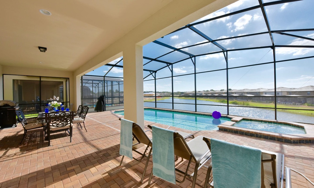 Florida Central Atlantic Coast House | 9Br/6Ba lake view Pool House from $280/nt, Close To Disney