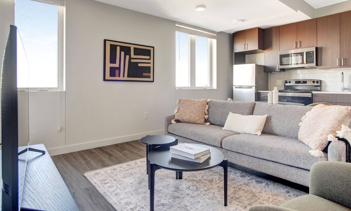 Five Points Apartment | Airy Five Points 1BR w/ Roof Deck & Gym, walk to RiNo bars, by Blueground