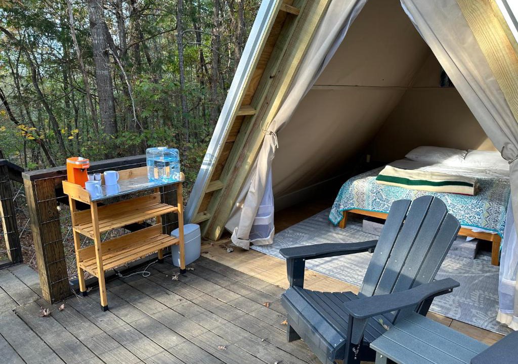 Talladega Other | Bohamia - Cozy A-Frame Glamp on 268 acre forest retreat