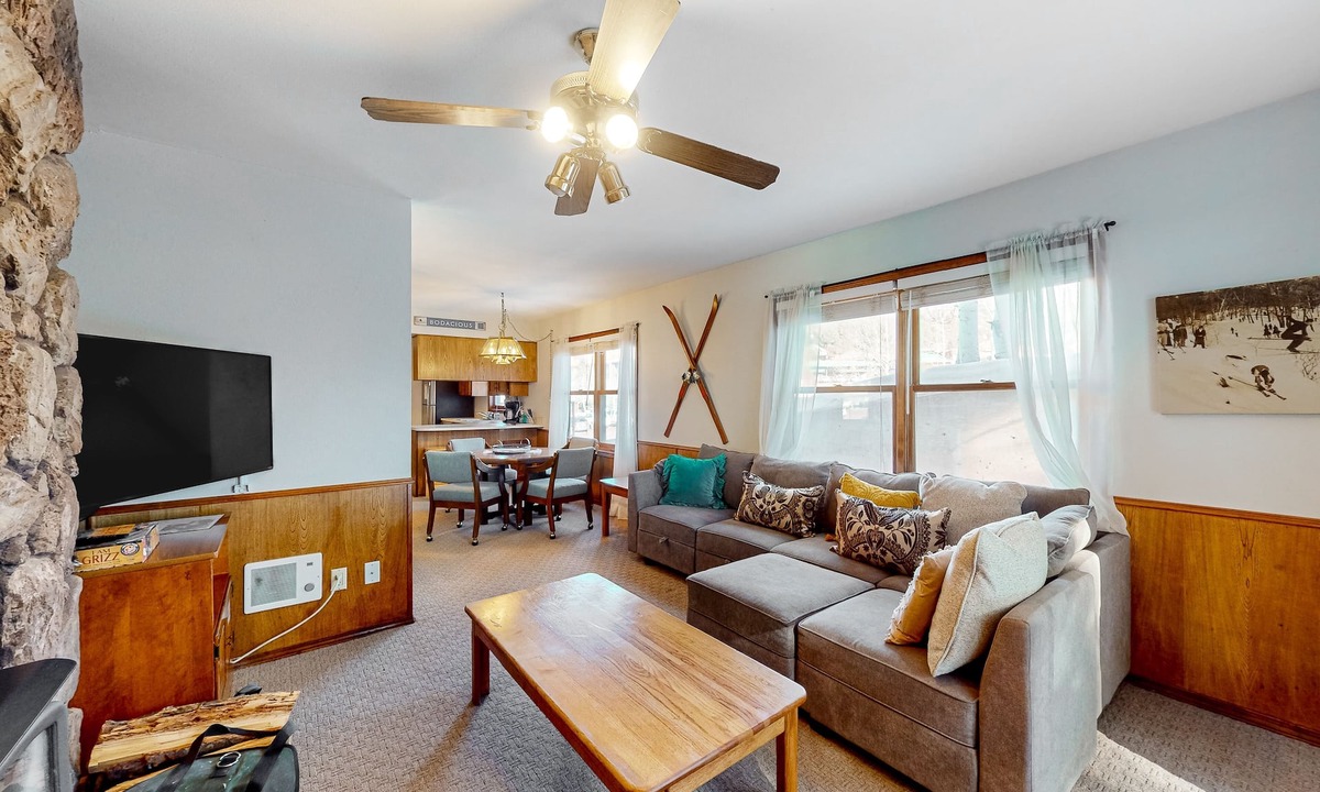 Angel Fire Condo | Comfortable condo with mountain views, patio, & easy ski access