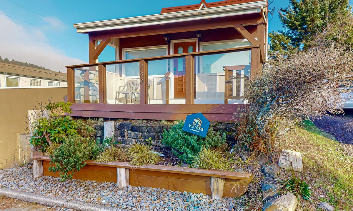 Depoe Bay House | Dog-friendly home with ocean views, deck & private hot tub - near downtown