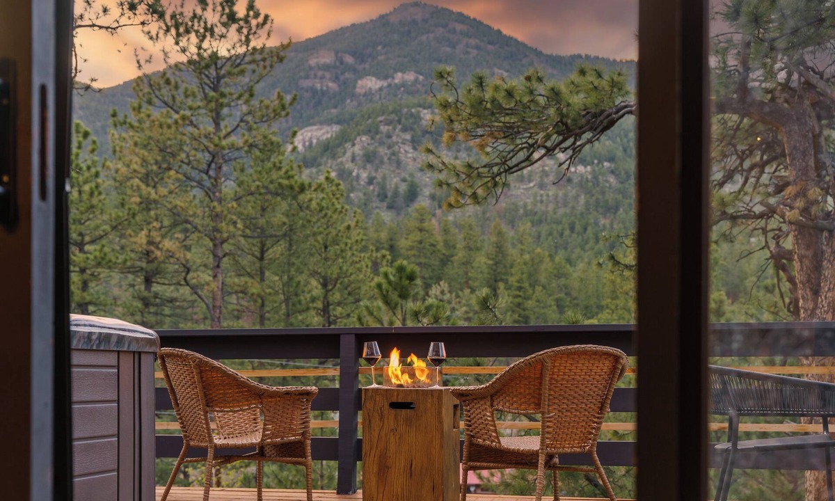 Evergreen Cabin | Elegant A-Frame w/Hot Tub Views! Close to town, skiing, & hiking!