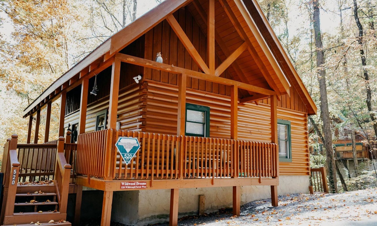 Gatlinburg - Pigeon Forge Cabin | GREAT VALUE! Wildwood Dreams is an enchanting 2 BR, 2 story log cabin