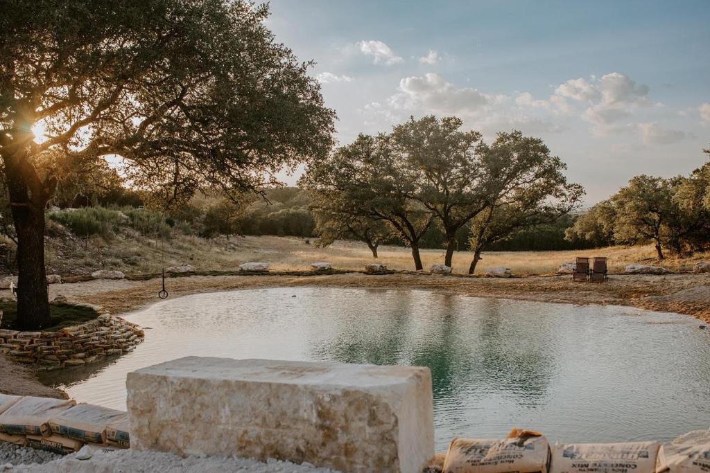 Spring Branch House | Hummingbird Haus - Hill country views on 20 acres with firepit