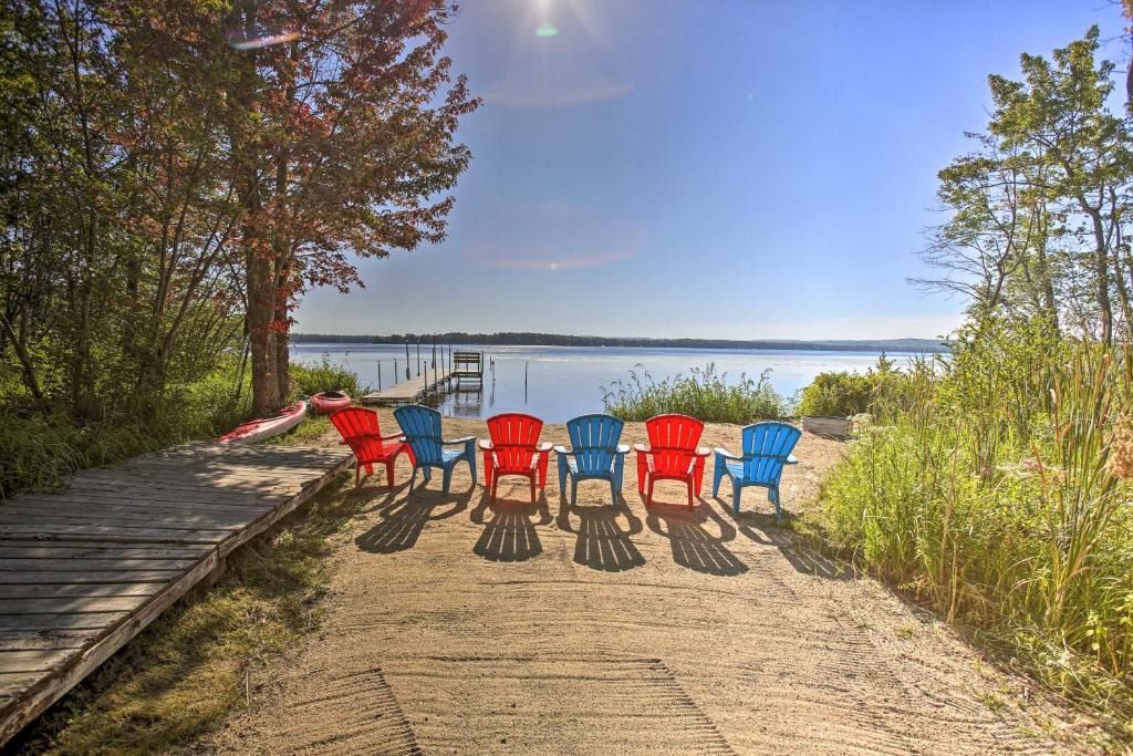 Interlochen House | Interlochen Home on Green Lake with Dock and Beach!