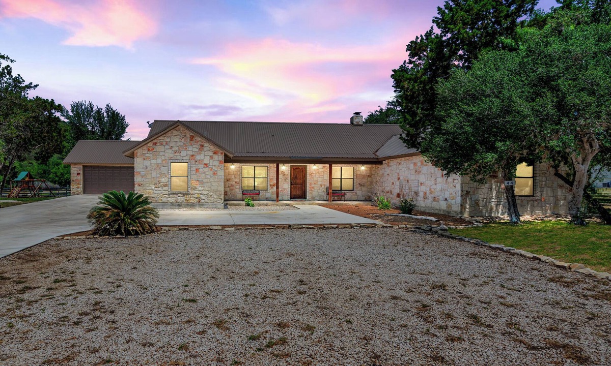 Concan House | Just steps from THE Frio River in Concan, single story home with private pool