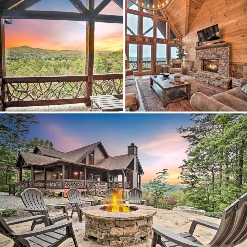Ridges Over the Lake House | Long-Range Views Game Room Fire Pit Pets