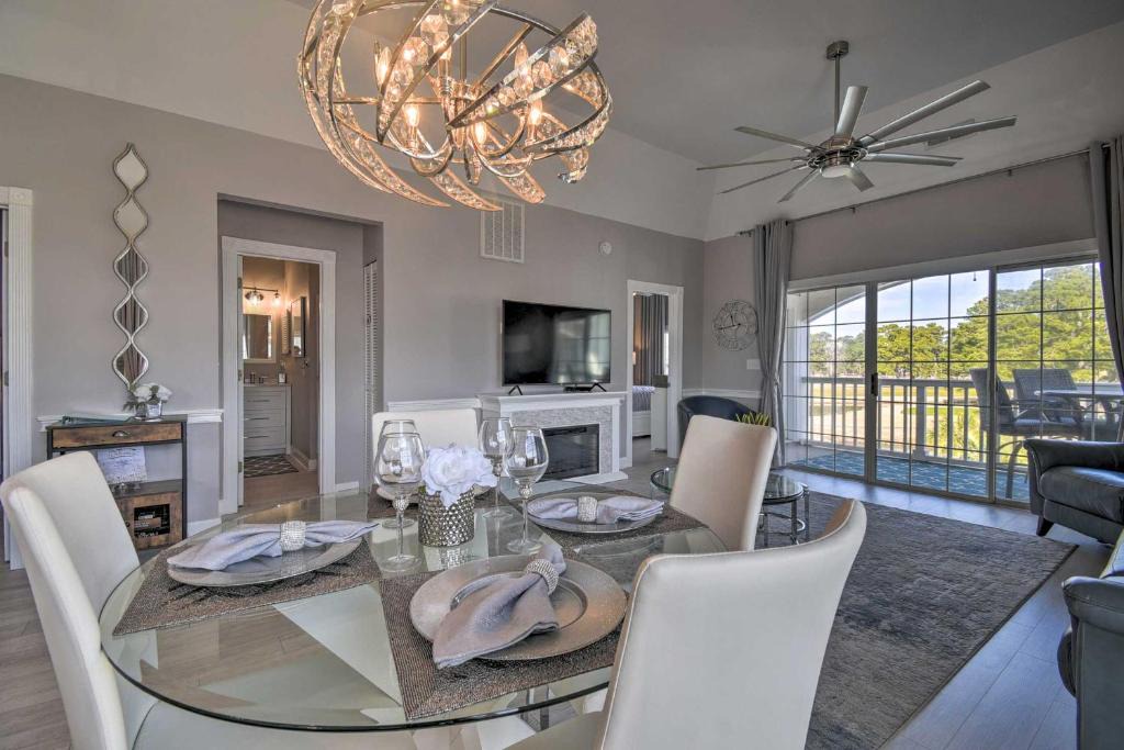 Central Myrtle Beach Apartment | Myrtle Beach Condo Golf Course and Pool View!