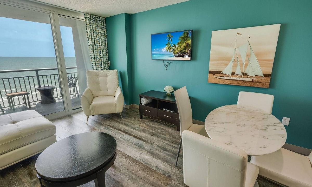 Downtown Myrtle Beach Condo | New Modern, Direct Oceanfront, Boardwalk, Views!