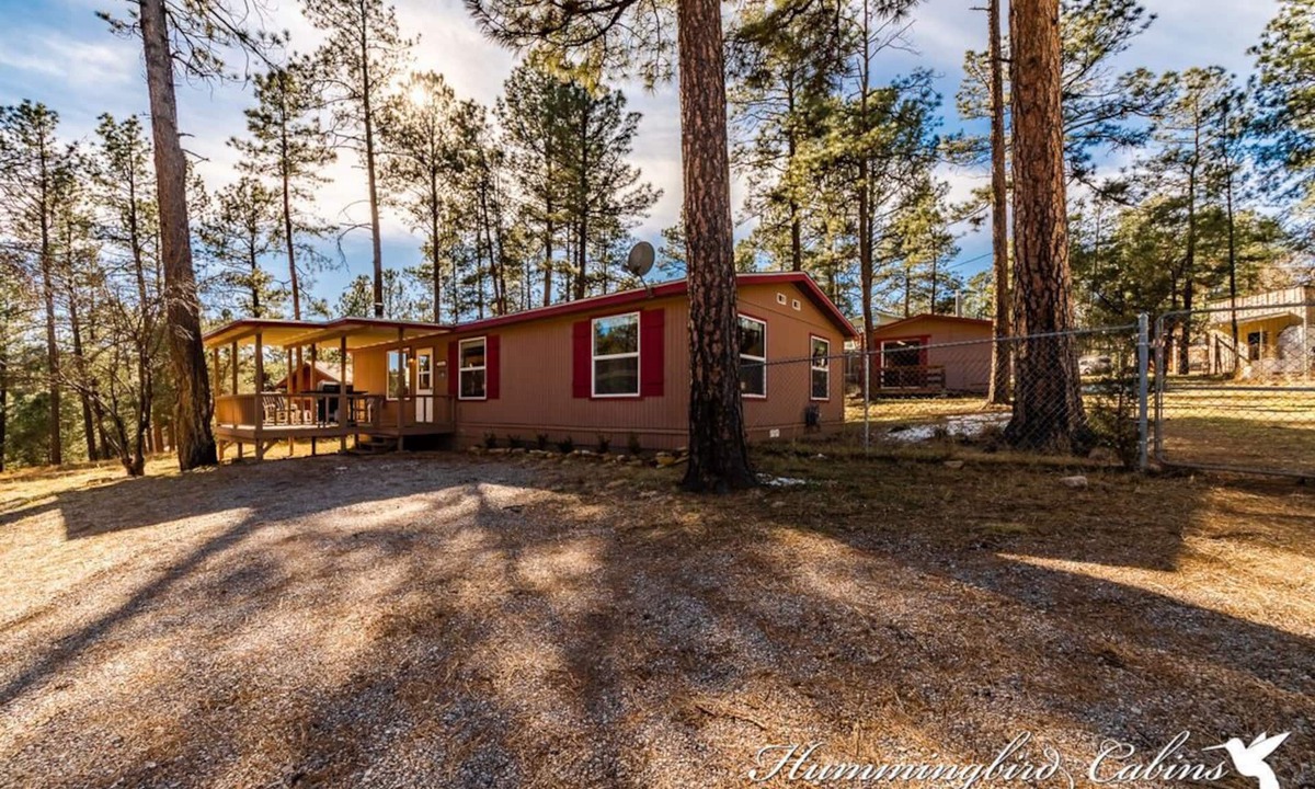 Ruidoso House | 'Permit to relax Granted!' at License to Chill with hot tub and detached Game Room.
