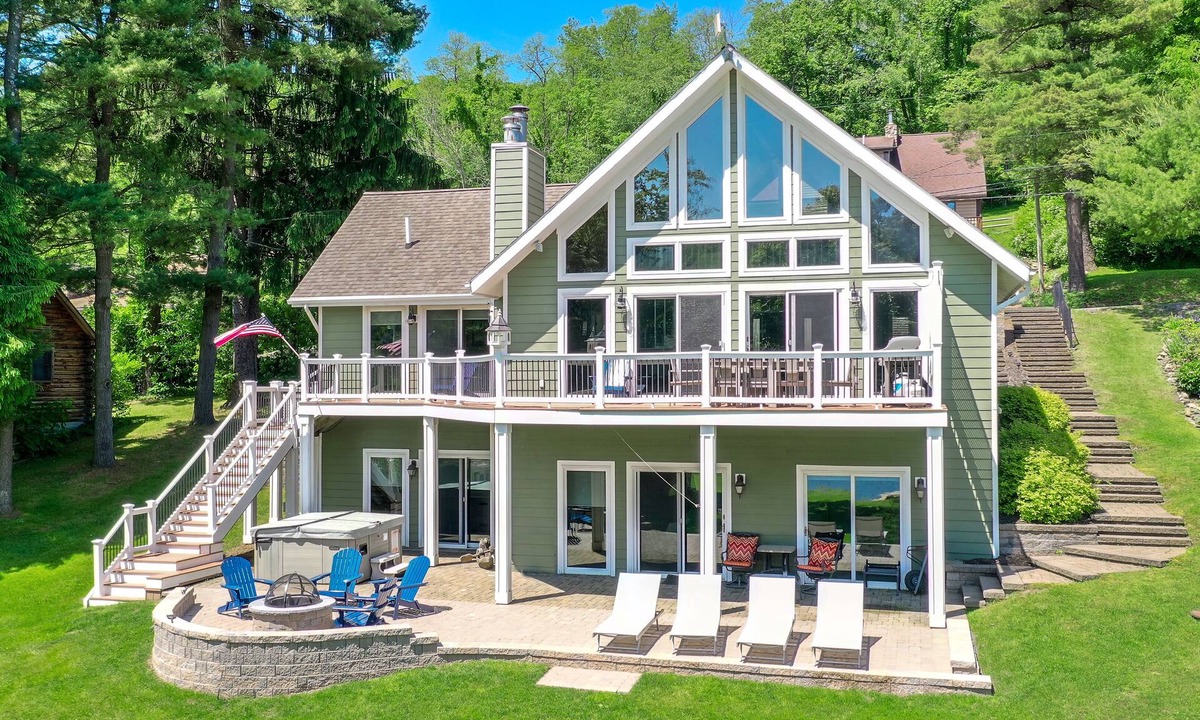 McHenry House | Ski to Shore Chalet | Lake Views, Private Dock!