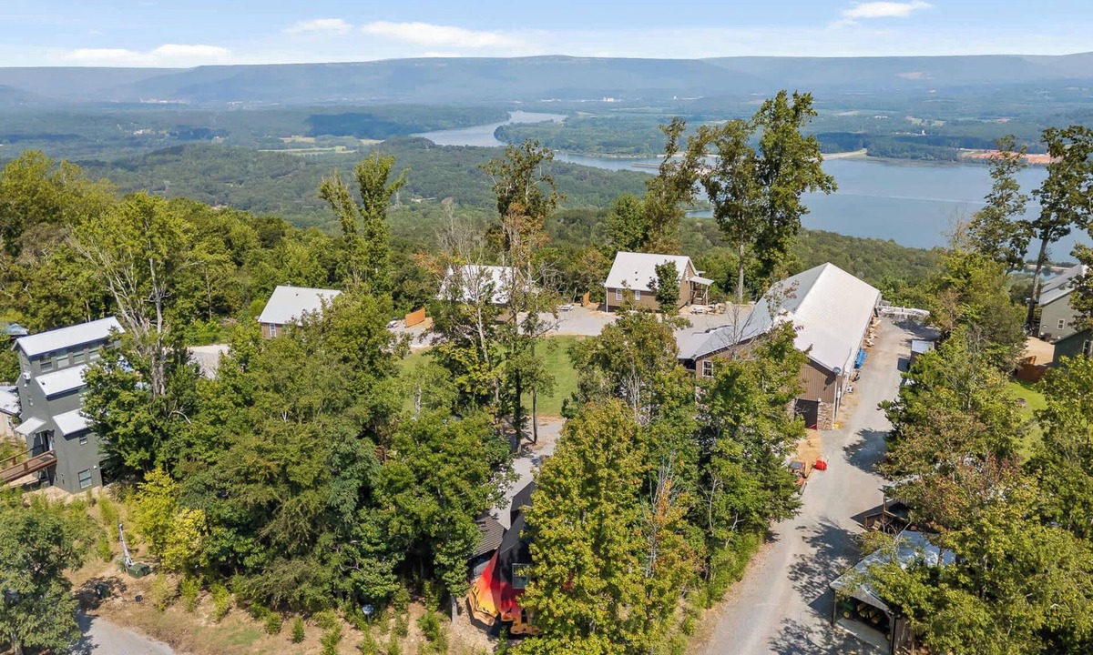 South Pittsburg Cabin | This is IT Cabin with a hot tub, fire pit, & indoor pool!