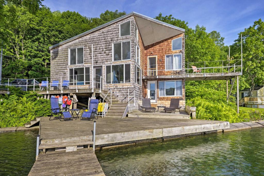 De Ruyter House | Waterfront DeRuyter Home with Private Dock!