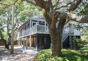 3 BR, 2 BA Charming Elevated House - 1 Block to Beach! Large Screened Porch!