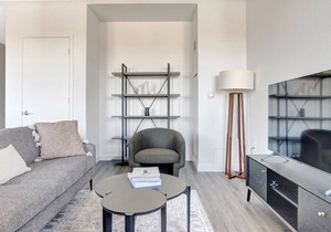 Airy Five Points 1BR w/ Roof Deck & Gym, walk to RiNo bars, by Blueground