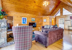Amazing log cabin with private hot tub and sweeping mountain views