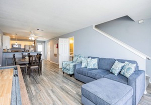 Beachfront Condo Steps from the Sand with Pool, Hot Tub, & Private Balconies