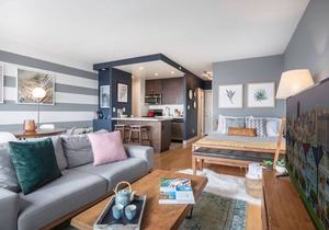 Bright Nob Hill Studio w/Gym, Sauna + City View by Blueground