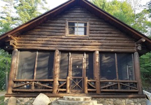 Lakefront Adirondack Log Cabin