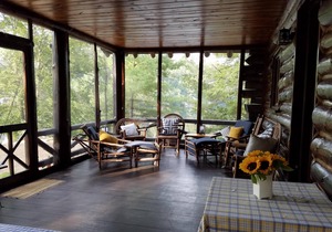 Lakefront Adirondack Log Cabin