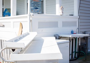 Our Aft Cabin is clean & comfy & comes with boat slip & trailer parking!