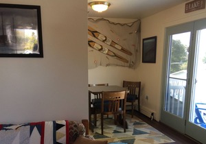Our Port Cabin is clean & comfy & comes with boat slip & trailer parking!