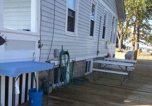 Our Port Cabin is clean & comfy & comes with boat slip & trailer parking!