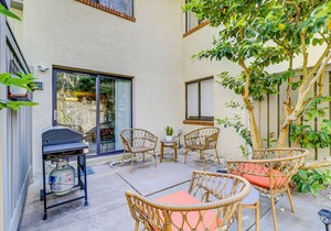 Snowbird/dog-friendly villa with WiFi, 2 patios, & grill + pool/beach access
