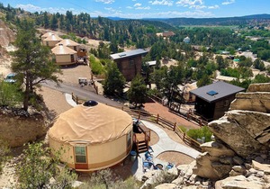 Yurt Overlook #3 w/AC, Private Bath Near Zion