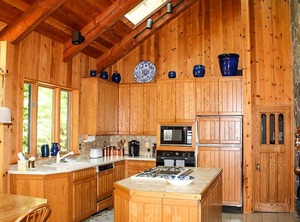 Lakefront Adirondack Log | Lake Luzerne-Hadley