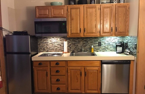 Mancelona Condo | 2bdrm sleeps 6. KING bed! Pool, Wifi, Fireplace, Steps to pink lift!
