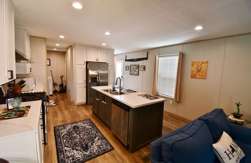 Bath House | Kamp Keuka - Colorful & Spacious 3BR Getaway in Wine Country
