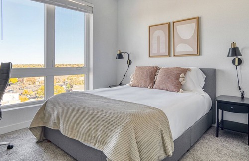 Five Points Apartment | Luxe Five Points 2BR w/ Roof Deck & Gym, walk to RiNo bars, by Blueground