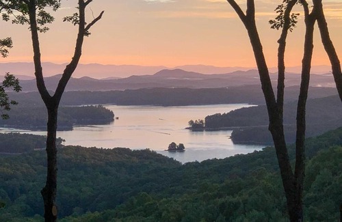Blue Ridge House | Mountain Top Cabin with Lake View, Games and Hot Tub!