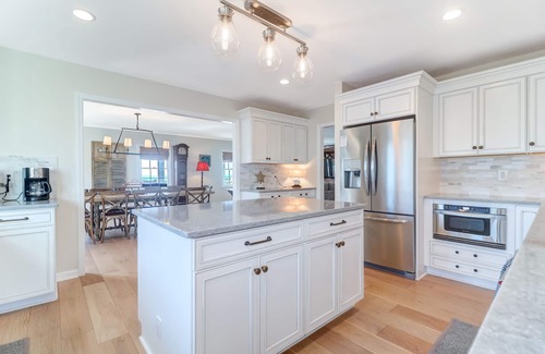 Isle of Palms House | Oceanfront Oasis! Renovated kitchen, Private Boardwalk, Pool, Hot Tub - 3602 Palm