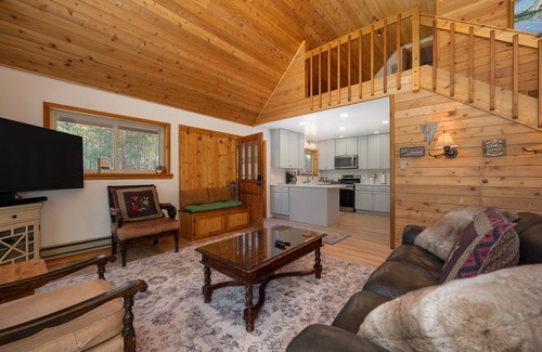 Granby Cabin | Pet Friendly! Wood Fireplace, Wraparound Porch, Firepit, Close to Lake Granby and Highland Marina