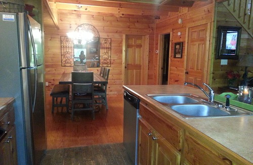 Pigeon Forge Cabin | Real Log Cabin 2 Bedroom, 2 Full Bath, Full Kitchen Close To All Attractions.