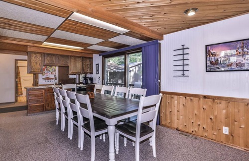 St Germain House | Spacious Northwoods cabin in lakeside resort with fireplace, personal dock, and