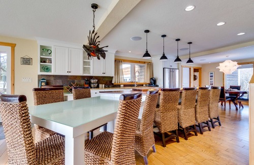 Rockaway Beach House | Waterfront home with furnished deck, firepit & amazing views - walk to the beach