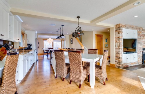 Rockaway Beach House | Waterfront home with furnished deck, firepit & amazing views - walk to the beach