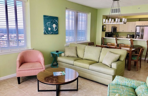 Navarre Beach Condo | Wrap Around Balcony with Beach & Sound Views from the 14th floor