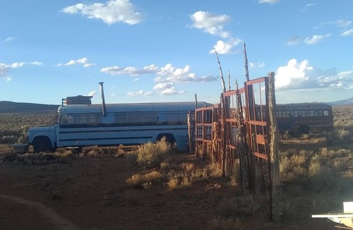Carson Cabin | 1-bedroom cabin @ Bus hostel bus #1 one queen bed and one bunk bed. Sleeps 2