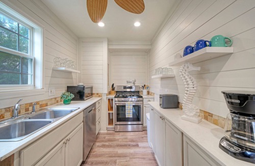 Shibui Sands House | 2-Unit Home in Golf Cart Zone w/Patio + Balcony | Salty Sunshine: Group Retreat