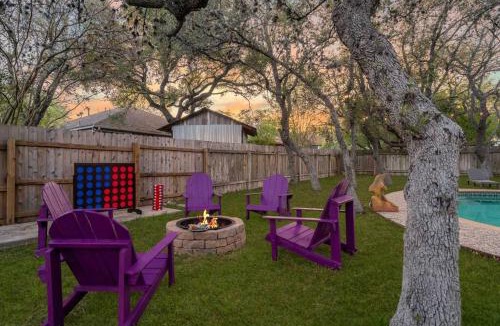 San Antonio Villa | 3B Villa w Pool, BBQ, Firepit, Yard Games, Gym