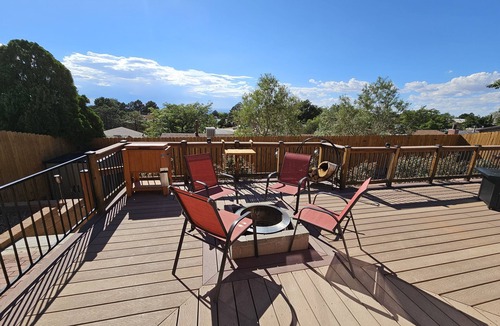 Northeast Heights House | 4-Bed Pet-Friendly Home near Balloon Fiesta Park w/Hot Tub; Mini Golf; Fire-Pit!