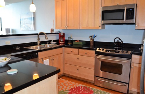 Seaside Condo | 4th Floor (top floor) Fantastic River and Tillamook Head Views from Living Room