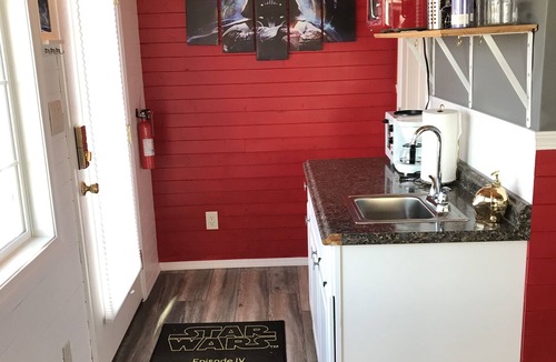 Buda House | A Galactic Getaway Mini Home at the Drive in
