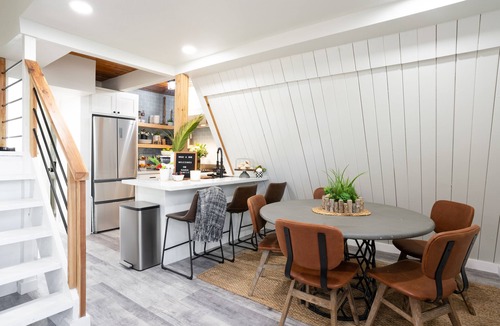 McAllen House | A pet friendly A-Frame with a hot tub & fire pit!