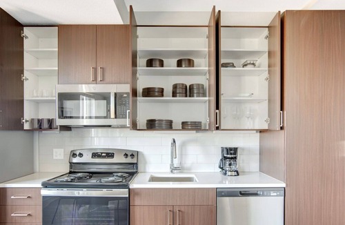 Five Points Apartment | Airy Five Points 1BR w/ Roof Deck & Gym, walk to RiNo bars, by Blueground